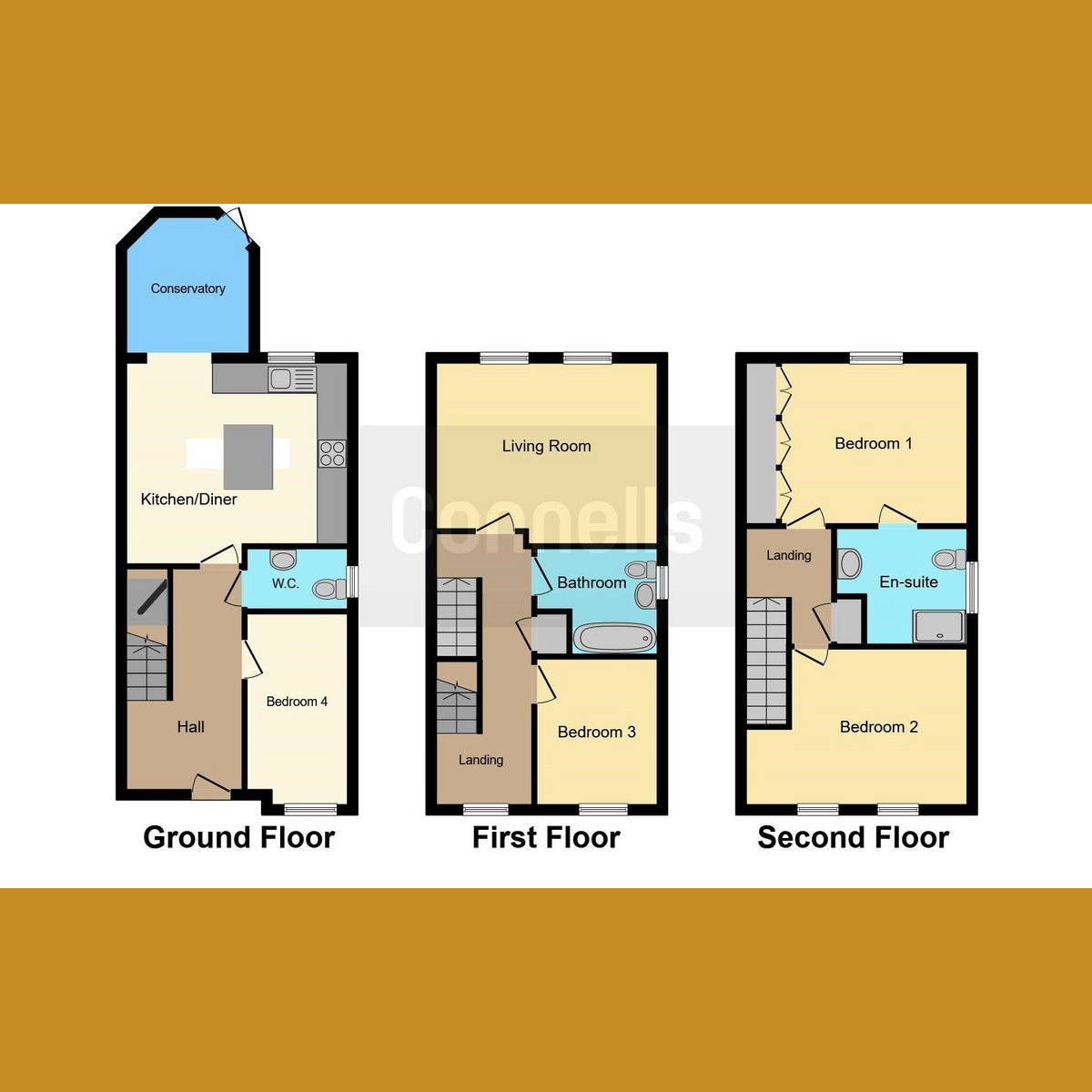 Floorplan 1 of Salisbury Close, Rayleigh, SS6