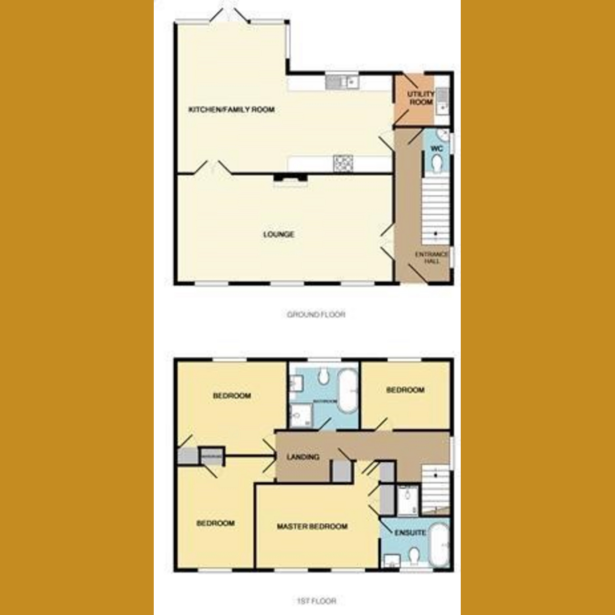 Floorplan 1 of Kelso Close, Rayleigh, SS6