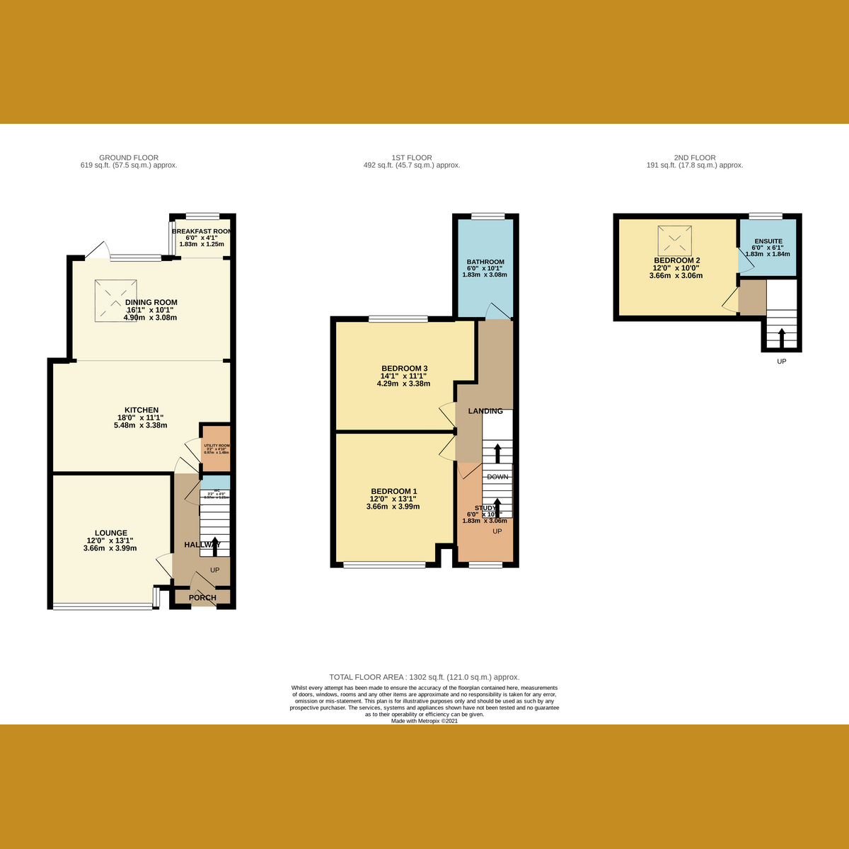 Floorplan 1 of Herschell Road, Leigh-on-Sea, SS9
