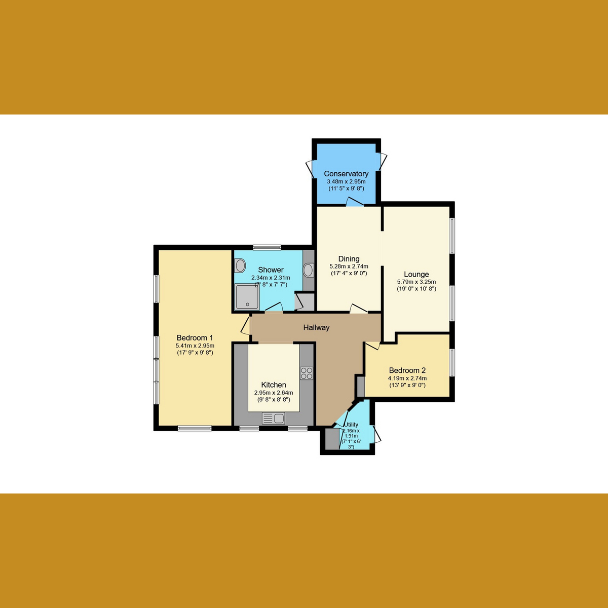 Floorplan 1 of Leslie Road, Rayleigh, SS6