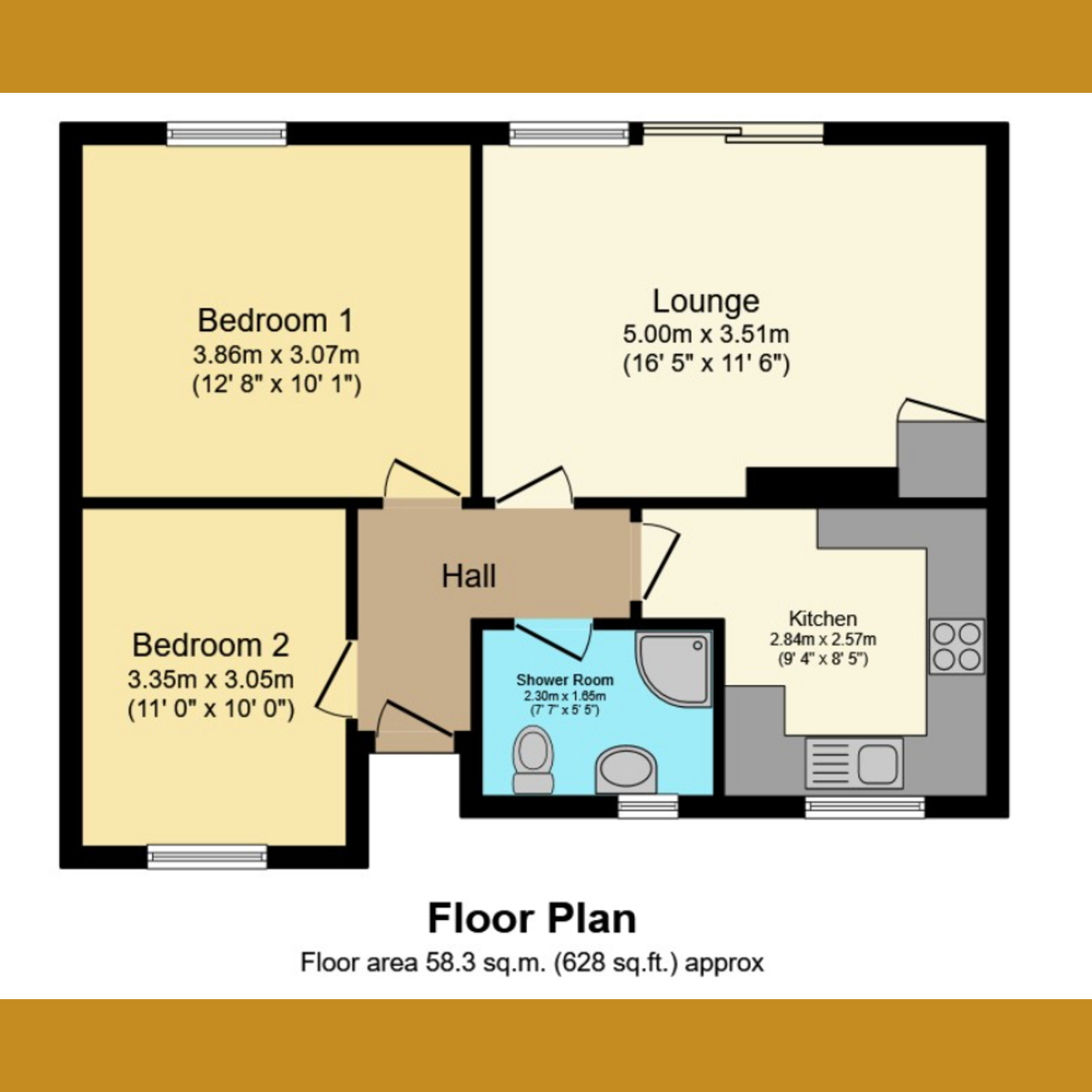 Floorplan 1 of Basildon Drive, Basildon, SS15