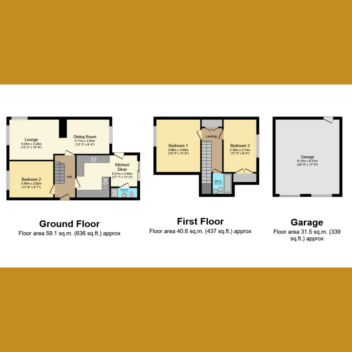 Floorplan 1 of Margarite Way, Wickford, SS12