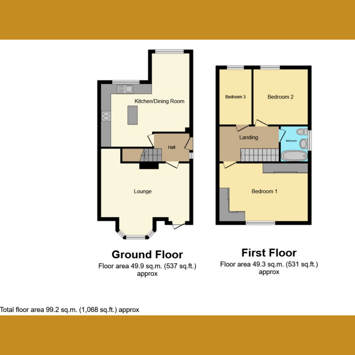 Floorplan 1 of Woodcote Way, Benfleet, SS7