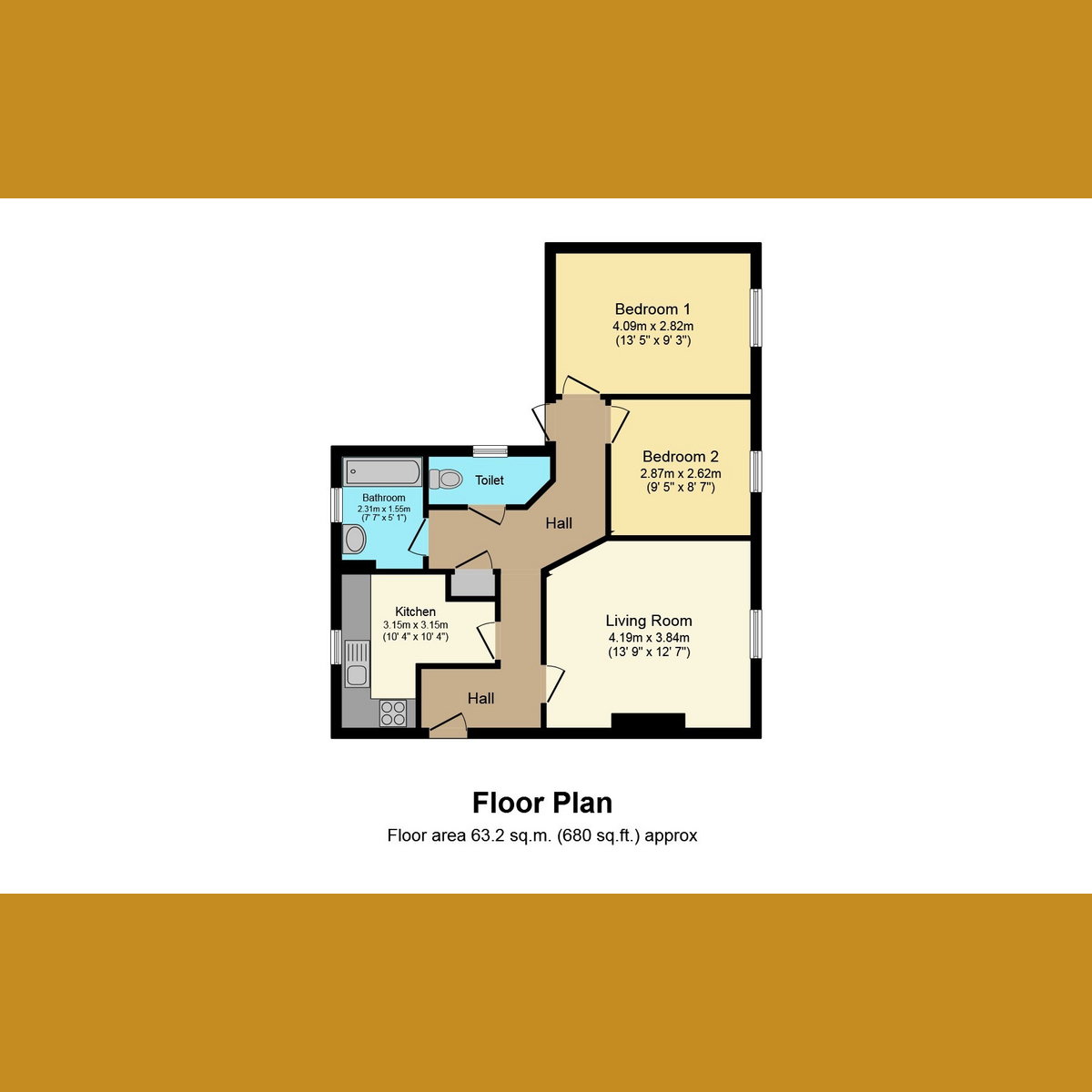Floorplan 1 of Broadway West, Leigh-on-sea, SS9
